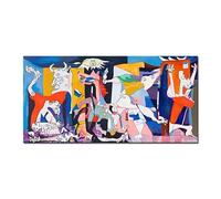 Póster de arte de pared abstracto retro con estética surrealista, impresión grande, pintura abstracta colorida y caprichosa, decoración del hogar (30x60cm/marco interior)