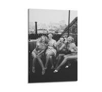 Póster de arte en blanco y negro de Sex And The City Movie Pintura Decorativa Lienzo Arte de Pared Salón Póster Dormitorio Pintura, Arte de Pared Impresión de Imagen Moderna Decoración de Habitación