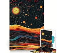 Póster de Arte Mural del Cielo Espacial, Rompecabezas de 1000 Piezas para Adolescentes, Mejora la Memoria, Alivia el estrés, Corte Premium, Regalo preciado 38x52cm