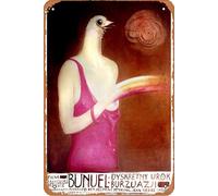 Póster de arte polaco de The Discreet Charm Of The Bourgeoisie, decoración de pared para el hogar, letrero de metal retro, 20,3 x 30,5 cm