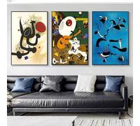 Póster de arte surrealista moderno de Joan Miró, estilo nórdico, minimalista, impresión en lienzo, pintura para sala de estar, decoración moderna del hogar, 30 x 40 cm, 3 piezas, sin marco