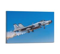 Póster de avión militar A10 Thunderbolt II Warthog para pared, pintura estética moderna HD, ideal para oficina, sala de juegos y decoración del hogar, 50 x 75 cm