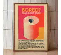Póster de baño con impresiones artísticas divertidas, lienzo retro rosa maximalista, papel higiénico para invitados, decoración de pared, 20 x 30 cm, marco