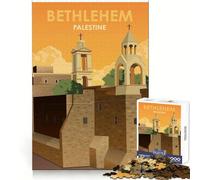 Póster de Belén, Palestina Rompecabezas de 1000 Piezas para Adolescentes Desarrolla la lógica, la Mente, la Calma y la diversión Un Regalo estupendo (50x75cm)