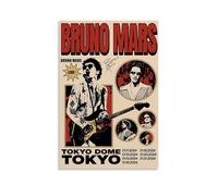 Póster de Bruno Mars con música de cantante vintage, póster musical para habitación, lienzo estético, decoración de pared, dormitorio, 30 x 45 cm