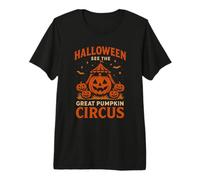 Póster de Calabaza de Circo de Halloween Camiseta Premium