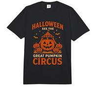 Póster de Calabaza de Circo de Halloween Comfort Colors Adult Heavyweight T-Shirt