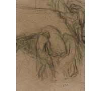 Póster de campesinos descargando sacos de un caballo por Jean-François Millet (24 x 36)