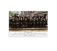 Póster de celebridades The Solvay Conferences and Physical Scientist Group - Lienzo decorativo para pared, póster moderno para decoración de dormitorio, 40 x 60 cm