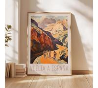 Póster de ciclismo vintage de Francia, impresión de carreras de bicicletas, arte de pared, arte deportivo retro, pintura en lienzo para decoración del hogar de la sala de estar (30 x 45 cm/sin marco)