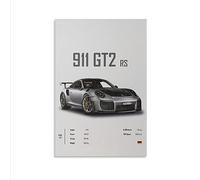Póster de Coche 911 GT3RS - Arte de Pared Vintage Para Hombres, Impresiones Artísticas 911, Lienzo Enmarcado Sin Marco, 40 x 60 cm