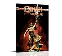 Póster de Conan El Bárbaro, pintura artística para sala de estar, dormitorio, decoración de pared, lienzo de 30 x 45 cm, estilo marco