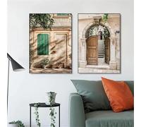 Póster de cosecha de naranjas, impresiones de plantas de jardín de la ciudad natal, La Dolce Vita, lienzo de limón, pintura, arte de pared, decoración de interiores, 50 x 70 cm, 2 piezas, sin marco
