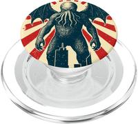 Póster de Cthulhu Tokio, Vintage Eldritch Cosmic Horror PopSockets PopGrip para MagSafe