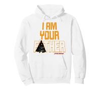 Póster de Darth Vader It's A Father Fact Bold Texto de Star Wars Sudadera con Capucha, Unisex para Adultos, Blanco, S