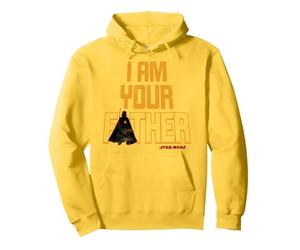 Póster de Darth Vader It's A Father Fact Bold Texto de Star Wars Sudadera con Capucha, Unisex para Adultos, Limón, XL