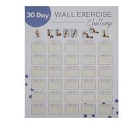 Póster de desafío de fitness 30, planificador de entrenamiento en la pared 30, hoja de trabajo de planificación rápida de gimnasio en casa, póster de trabajo, planificador de pared para hombres