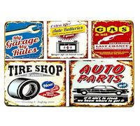 Póster de DiiliHiiri 30x20cm Cartel para Constructores de Autos Clásicos - Señal para Garaje de Hombre | Letrero para Fanáticos de las Motocicletas Clásicas | Taller (2635-313)