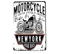 Póster de DiiliHiiri Letrero Chapa Regalo Amante Motos Clásicas -30x20cm- Cartel Moto Antigua Metálico Estilo Retro Motero - Motociclista | Anuncio (2635-281)