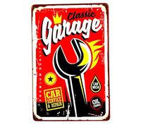 Póster de DiiliHiiri Letrero Chapa Retro 30x20cm - Decoración de Garaje | Cartel para Entusiastas del Estilo Retro y Autos Clásicos | Señal para Taller | Placa para Garaje (2635-288)