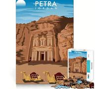 Póster de diseño de Petra Jordan, Rompecabezas de 1000 Piezas para Adolescentes, Mejora la Memoria, relajación Mental, Bordes Afilados, Regalo Creativo (38x52cm)