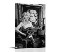 Póster de Dolly Parton en lienzo para pared, diseño moderno de dibujos animados, 30 x 45 cm, estilo marco