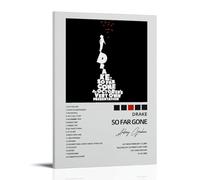 Póster de Drake-So Far Gone con portada de álbum de música de moda, lienzo para decoración de pared, 50 x 75 cm, estilo marco-1