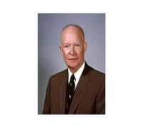 Póster de Dwight D Eisenhower con retrato en color para dormitorio, lienzo decorativo para pared, oficina, habitación, decoración estética, regalo, sin marco, 50 x 75 cm