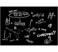 Póster de ecuación de Pesadilla antes de Navidad, cartel de metal para decoración de pared, cartel de metal de 8 x 12 pulgadas