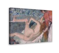 Póster de Edgar Degas con impresiones famosas después del baño para estética de la habitación, lienzo y marco impreso, 30,5 x 45,7 cm
