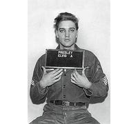 Póster de Elvis Presley Mugshot de policía (61 x 91,5 cm) + póster