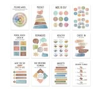 Póster de emociones en el aula con problemas de salud mental | póster de habitación - decoración 12x |