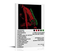 Póster de estilo retro con texto en inglés "A Tribe Called Quest The Low End Theory", arte de pared, arte de pared vintage asiático, para decoración de dormitorio y sala de estar, 30 x 45 cm, estilo