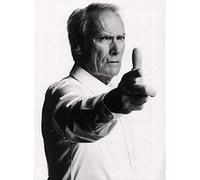 Póster de estrella Clint Eastwood Actor Viejo Cine Original 2 42 x 58 cm