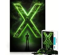 Póster de Expediente X,Rompecabezas de 1000 Piezas para Adolescentes,Juego de Habilidades mentales,Corte láser para un Ajuste, Actividad grupal Relajante para Interiores (38x26cm)