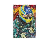 Póster de Fernando Alonso de Fórmula Uno de F1 (35) lienzos para pared, póster fotográfico, pintura, pósteres, decoración de habitación, 40 x 60 cm