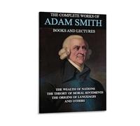 Póster de filósofo escocés Adam Smith 2 lienzos para pared, póster fotográfico, pintura para decoración de habitación, 40 x 60 cm