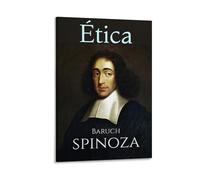 Póster de filósofo holandés de Baruch De Spinoza con 3 obras de arte impresas para pared, lienzo, decoración del hogar, pósteres de 20 x 30 cm