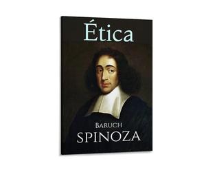 Póster de filósofo holandés de Baruch De Spinoza con 3 obras de arte impresas para pared, lienzo, decoración del hogar, pósteres de 20 x 30 cm