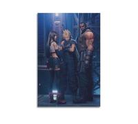 Póster de Final Fantasy de videojuegos, 1 póster decorativo de lienzo para pared e impresión artística moderna para decoración de dormitorio familiar, 20 x 30 cm