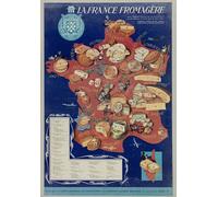 Póster de Francia Fromage - Formato 50 x 70 cm, papel de lujo, 300 gr - Venta del archivo digital HD posible, nos consultar (tienda: cartel vintage.FR)