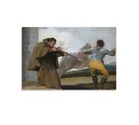 Póster de Francisco De Goya, Frío Pedro dispara El Maragato como su caballo huye