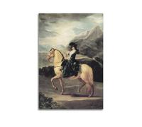 Póster de Francisco De Goya (retrato de María Teresa de Vallabriga a caballo) para pared, 20 x 30 cm