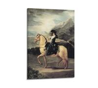 Póster de Francisco De Goya (retrato de María Teresa de Vallabriga a caballo) para pared, 20 x 30 cm
