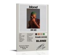Póster de Frank Ocean Blond con portada de álbum de música a la moda, lienzo para decoración de pared, 30 x 45 cm, estilo marco-1