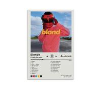 Póster de Frank Ocean Blond3 con portada de álbum de música a la moda para decoración de pared, 20 x 30 cm, estilo sin marco