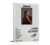Póster de Frank Ocean-Blonde con portada de álbum de música de moda, lienzo para decoración de pared, 20 x 30 cm, estilo marco-1