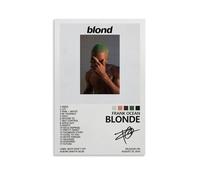 Póster de Frank Ocean-Blonde de moda con portada de álbum de música, lienzo para decoración de pared, 60 x 90 cm, estilo sin marco, 1