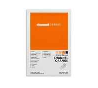 Póster de Frank Ocean con diseño de organge de canales, portada de álbum de música, lienzo para decoración de pared, 50 x 75 cm, estilo sin marco
