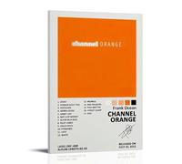 Póster de Frank Ocean con diseño de organge, diseño de canales, portada de álbum de música, lienzo para decoración de pared, 50 x 75 cm, estilo marco